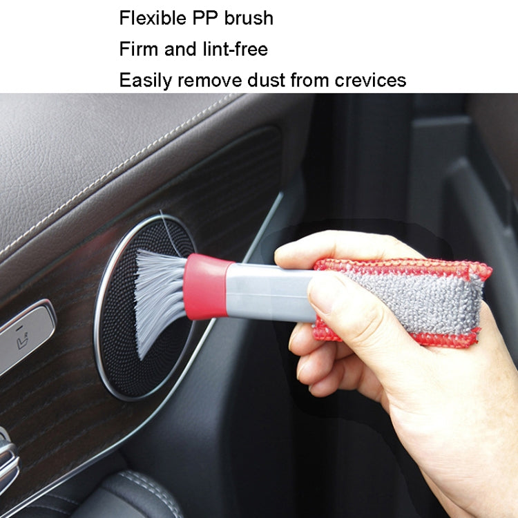 Car Wash Brush Soft Hub Multi-Function Dust Removal Tool, Color: Red Gray Air Outlet Brush - Car washing supplies by PMC TechLife | Online Shopping South Africa | PMC TechLife
