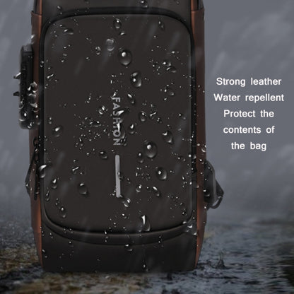 Men Multifunctional Waterproof Password Anti-theft Chest Bag(Black) - Crossbody Bags by PMC Jewellery | Online Shopping South Africa | PMC Jewellery