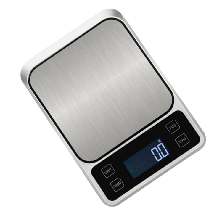 Stainless Steel Food Baking Scale Small Bench Scale Kitchen Electronic Scale English 5kg/1g - Kitchen Scales by PMC Jewellery | Online Shopping South Africa | PMC Jewellery