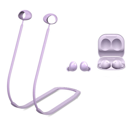 2 PCS Bluetooth Earphone Silicone Anti-Lost Cord For Samsung Glaxy Buds 2(Night Light Taro Purple) - Anti-lost & Holder by PMC Jewellery | Online Shopping South Africa | PMC Jewellery