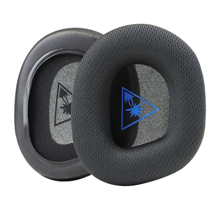 2 PCS Headphone Foam Cover for Turtle Beach Stealth 600 Gen 2(Black Net Cloth Blue Pattern) - Earmuff & Pad by PMC Jewellery | Online Shopping South Africa | PMC Jewellery