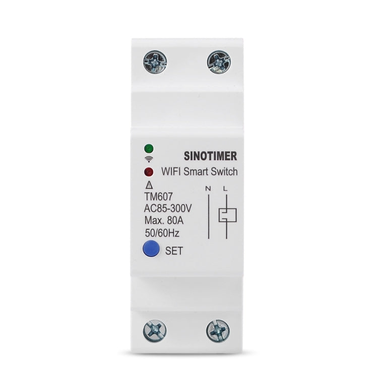 SINOTIMER TM607 Intelligent Wifi Timer Mobile App Home Rail Remote Control Time Switch 80A 85-300V - Other Tester Tool by SINOTIMER | Online Shopping South Africa | PMC Jewellery | Buy Now Pay Later Mobicred