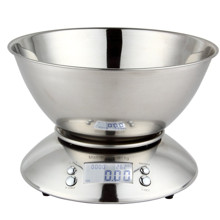 5kg/1g  High Precision Kitchen Scale Roasting Electronic Scale Coffee Scale with  Alarm Timer(Silver) - Kitchen Scales by PMC Jewellery | Online Shopping South Africa | PMC Jewellery