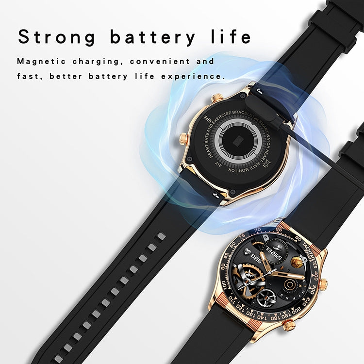 LOANIY E18 Pro Smart Bluetooth Calling Watch with NFC Function, Color: Green Silver Steel - Smart Watches by LOANIY | Online Shopping South Africa | PMC TechLife | Buy Now Pay Later Mobicred
