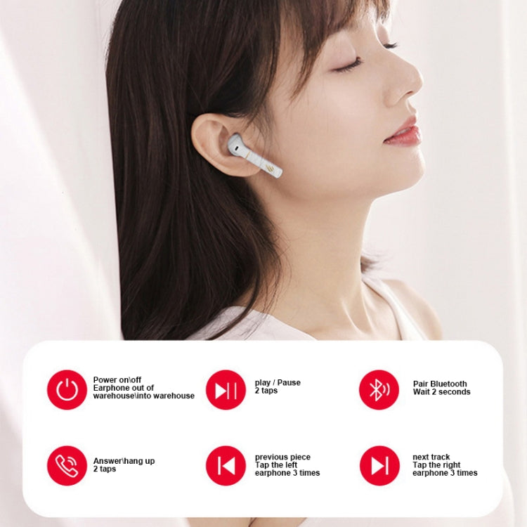 Edifier Z2 Plus Waterproof Touch Wireless Bluetooth Earphnoe(Dolomite White) - Bluetooth Earphone by Edifier | Online Shopping South Africa | PMC Jewellery