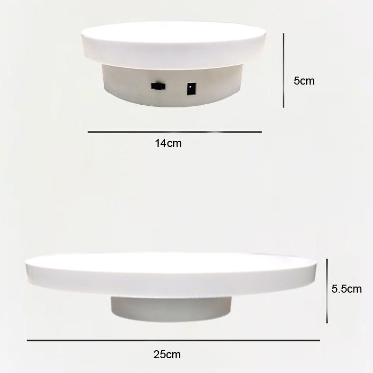 Photography Electric Turntable Automatic Rotating Display Stand,Style: Plug -in 30cm -  by PMC TechLife | Online Shopping South Africa | PMC TechLife