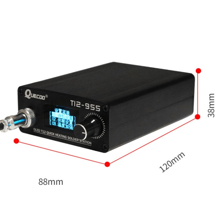 QUECOO 1.3-inch Screen Constant Temperature Soldering Iron, Set: EU Plug (955+P9) - Electric Soldering Iron by QUECOO | Online Shopping South Africa | PMC Jewellery | Buy Now Pay Later Mobicred