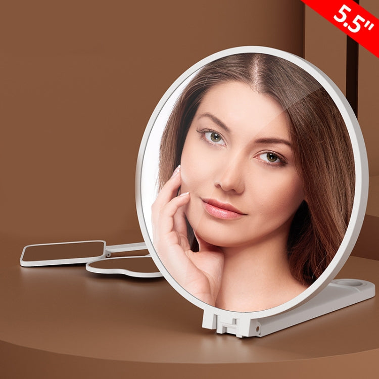 Handheld Small Mirror Portable Folding Mini Pocket Makeup Mirror, Color: 5.5 -inch Heart -shaped - Mirror by PMC Jewellery | Online Shopping South Africa | PMC Jewellery