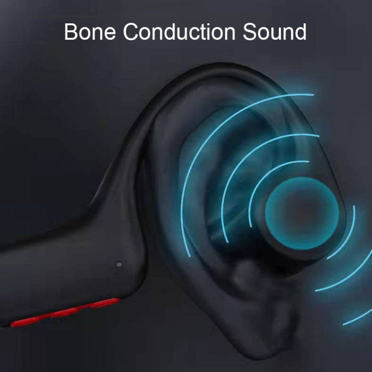 GCRT-X6 Earhook Bone Conduction Sports Bluetooth Headphones(Black) - Sport Earphone by PMC TechLife | Online Shopping South Africa | PMC TechLife