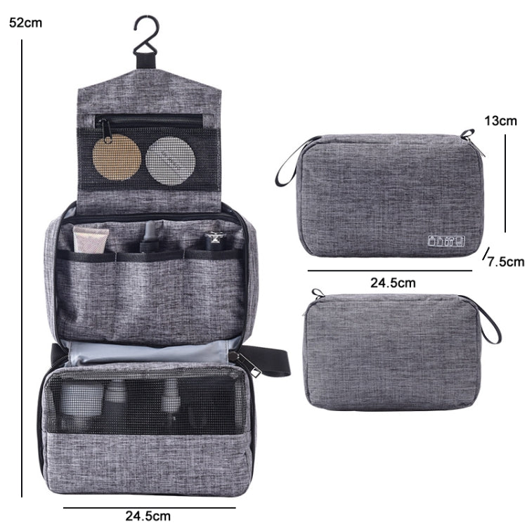 Portable Travel Waterproof Toiletries Storage Bag(Black) - Storage Boxes by PMC Jewellery | Online Shopping South Africa | PMC Jewellery