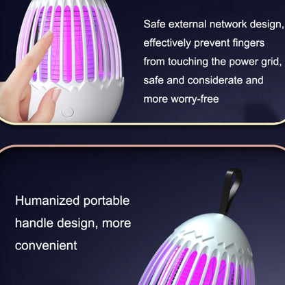 L01 Portable Electric Shock Mosquito Killer Lamp Home Outdoor Photocatalyst Fly Killer(Gray) - Repellents by PMC Jewellery | Online Shopping South Africa | PMC Jewellery