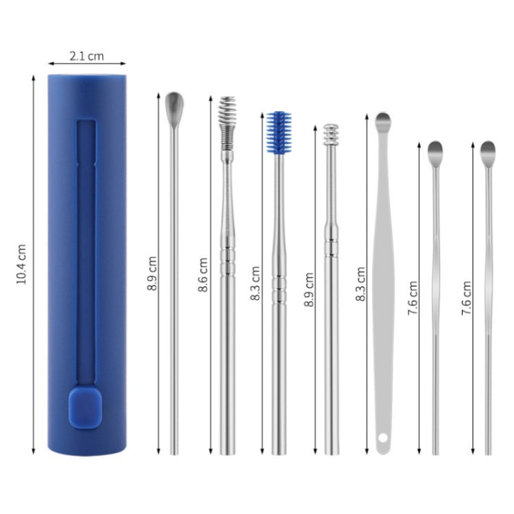 2 Packs Push-Pull Cylinder Storage Ear Scoop Set, Specification: 6 PCS/Set Yellow - Ear Care Tools by PMC TechLife | Online Shopping South Africa | PMC TechLife | Buy Now Pay Later Mobicred
