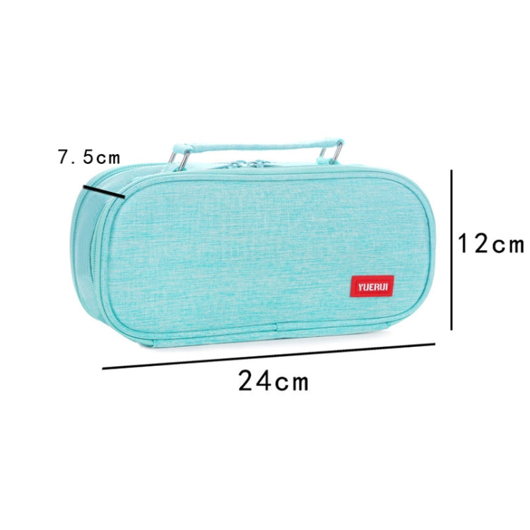 Large Capacity Multi-layer Portable Stationery Bag Canvas Pen Bag(Blue) - Pen Holder by PMC Jewellery | Online Shopping South Africa | PMC Jewellery