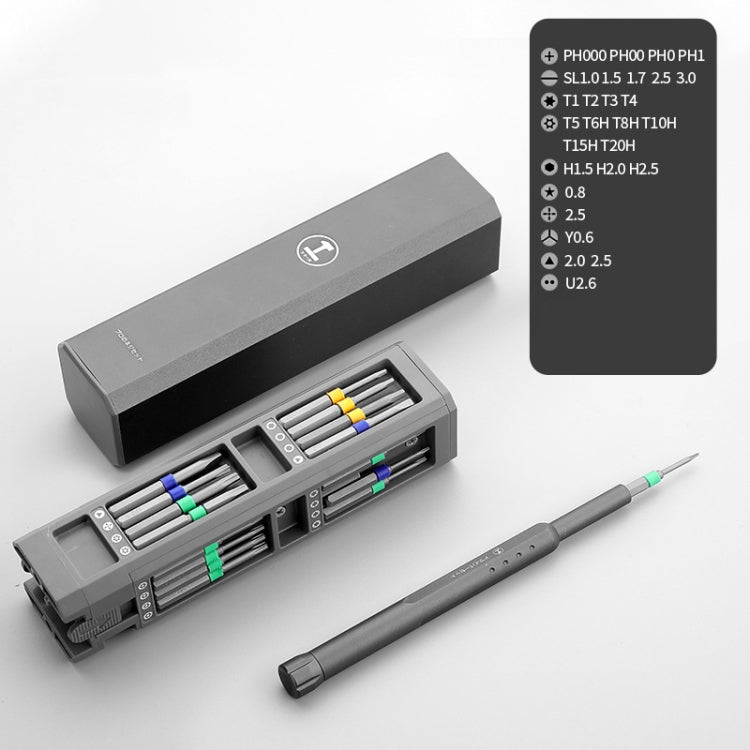 GREENER Screw Knife Set Disassembling Maintenance Tool, Series: 30 In 1 Aluminum Barrel - Screwdriver Set by PMC TechLife | Online Shopping South Africa | PMC TechLife