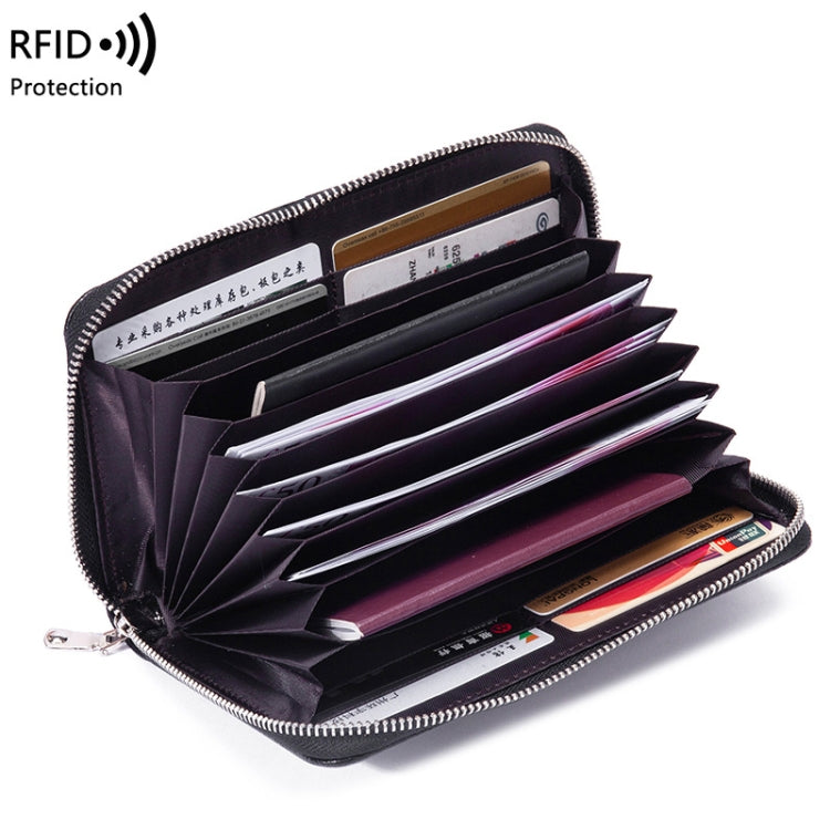 1659 RFID Anti-magnetic Anti-theft Passport Bag Document Bag Wallet(Lotus) - Antimagnetic RFID Package by PMC Jewellery | Online Shopping South Africa | PMC Jewellery | Buy Now Pay Later Mobicred