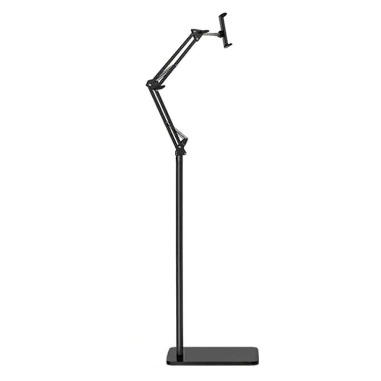 155cm Live Broadcast Bedside Cantilever Floor Bracket Phone Tablet Clip (Black) - Lazy Bracket by PMC TechLife | Online Shopping South Africa | PMC TechLife