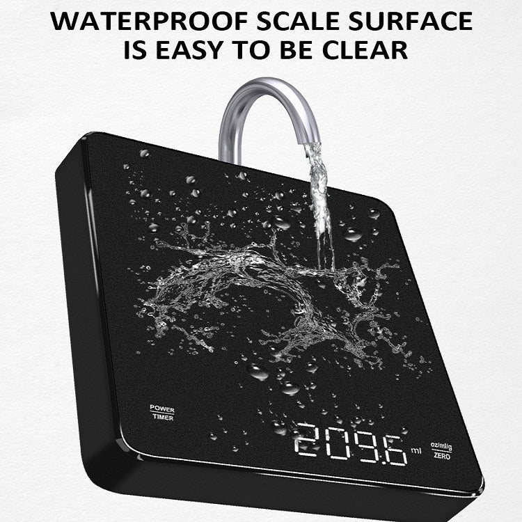 Household LED Electronic Coffee Scale, Specification: Black - Hanging Scales by PMC TechLife | Online Shopping South Africa | PMC TechLife