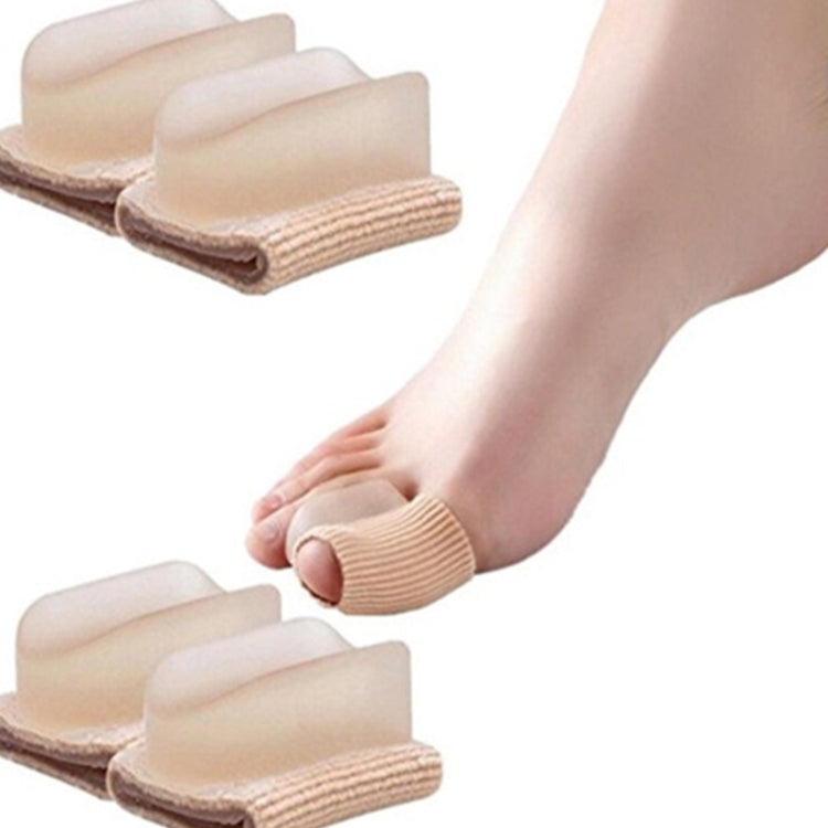 4 Pairs Fiber Viscose Tube Toe Separator Hallux Valgus Corrector, Size: Small - Corrector by PMC Jewellery | Online Shopping South Africa | PMC Jewellery