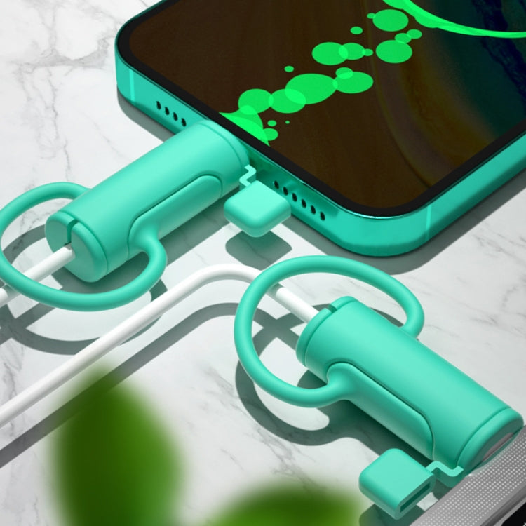 3 PCS Soft Washable Data Cable Silicone Case For Apple, Spec: USB (Black) - Cable Organizer by PMC TechLife | Online Shopping South Africa | PMC TechLife