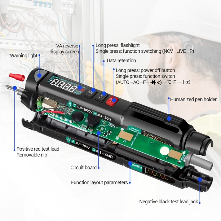 ANENG Multifunction Intelligent Measurement High Precision Multimeter, Model: A3008 - Digital Multimeter by ANENG | Online Shopping South Africa | PMC Jewellery | Buy Now Pay Later Mobicred