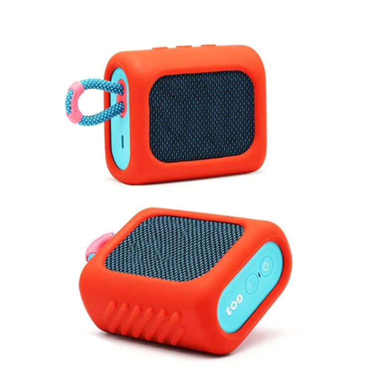 For JBL GO3 Dust-proof Silicone Case Anti-fall Speaker Case(Blue) - Protective Case by PMC TechLife | Online Shopping South Africa | PMC TechLife