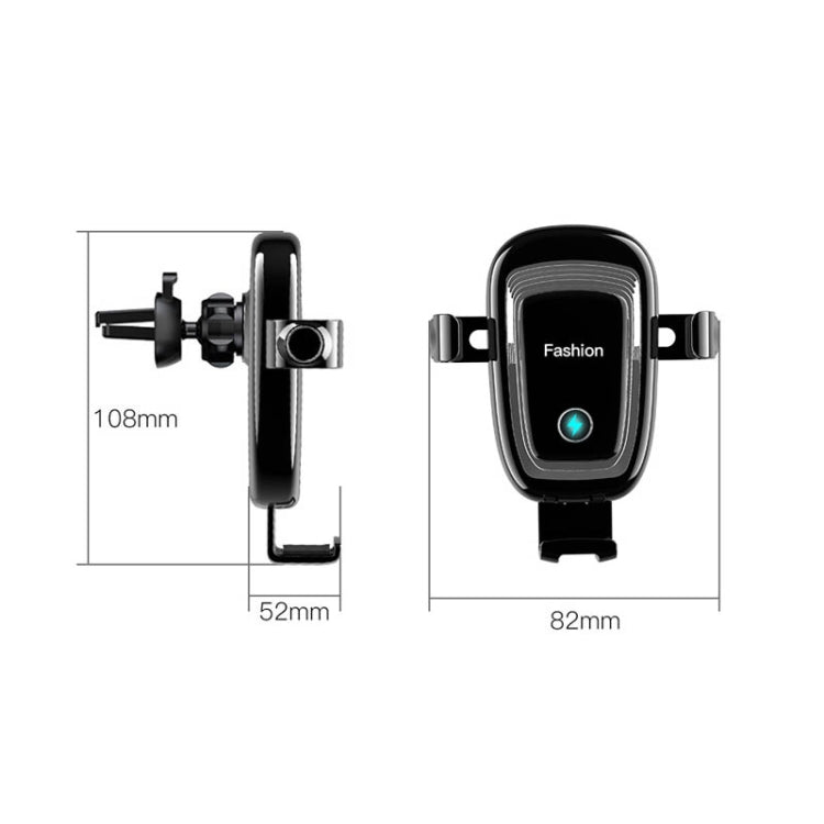 S19 15W Gravity Car Phone Wireless Charging Stand(Black) - Wireless Charger Holders by PMC TechLife | Online Shopping South Africa | PMC TechLife
