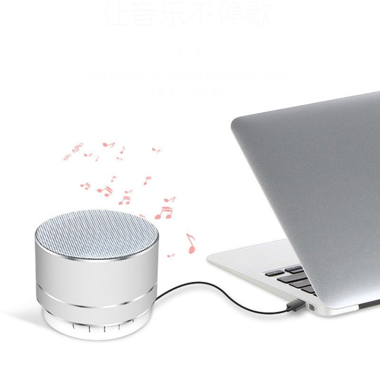 A10 Mini Metal Wireless Bluetooth Speaker(Silver) - Mini Speaker by PMC Jewellery | Online Shopping South Africa | PMC Jewellery