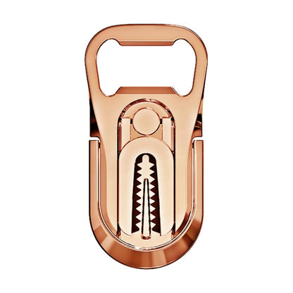 Multifunction Car Air Vent Phone Holder Finger Ring Phone Bracket Bottle Opener(Rose Gold) - Ring Holder by PMC Jewellery | Online Shopping South Africa | PMC Jewellery