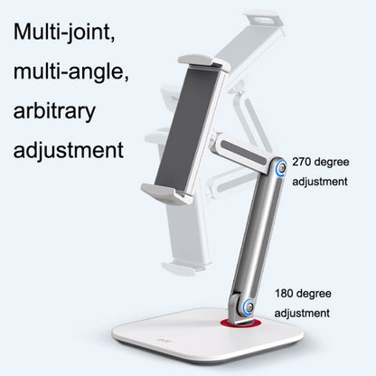 SSKY X38 Desktop Phone Tablet Stand Folding Online Classes Support, Style: Long Arm Charging Version (Black) - Desktop Holder by SSKY | Online Shopping South Africa | PMC Jewellery