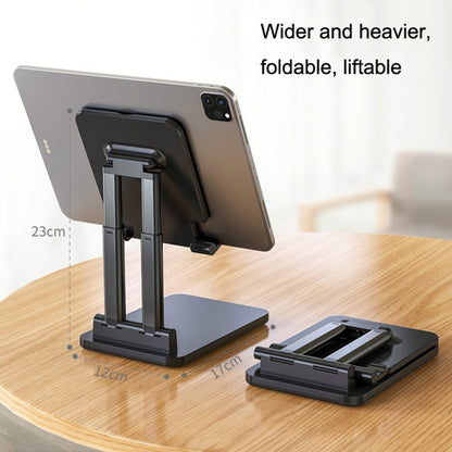 SSKY X5 Desktop Phone Live Foldable Tablet Bracket, Style: Double Rod Tablet Version (Black) - Desktop Holder by SSKY | Online Shopping South Africa | PMC Jewellery