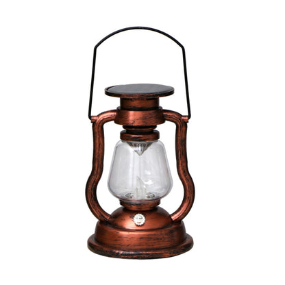 200802 Retro Solar Kerosene Lamp Shape Handheld Lamp Home Decor Flame Lamp(Bronze) - With Solar Panel by PMC Jewellery | Online Shopping South Africa | PMC Jewellery