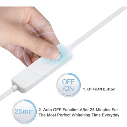 Wire-Controlled 25min Timing 16LED Teeth Whitening Device Dental Bleaching System(White) - Teeth Whitening by PMC Jewellery | Online Shopping South Africa | PMC Jewellery