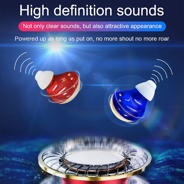 Z-300 TWS Rechargeable Sound Amplifier Deaf Hearing Aids(Red Blue) - Hearing Aids by PMC Jewellery | Online Shopping South Africa | PMC Jewellery