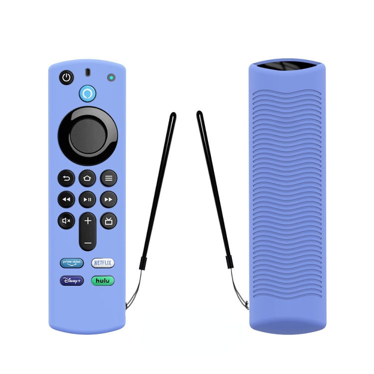 2 PCS Y27 For Alexa Voice Remote 3rd Gen Silicone Non-slip Protective Cover(Luminous Blue) - Remote Control Covers by PMC Jewellery | Online Shopping South Africa | PMC Jewellery