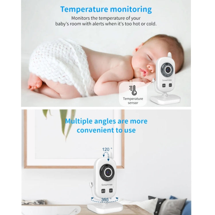UU24 2.4 Inch Wireless Baby Monitor Camera Temperature Monitor 2 Way Audio VOX Lullaby EU Plug - free shipping - PMC TechLife - Order now!