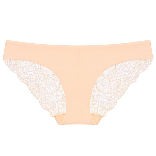 606 3pcs Sexy Lace One-piece Perspective Low-waist Ladies Underwear, Size: L(Light Skin) - Ladies Underwear by PMC Jewellery | Online Shopping South Africa | PMC Jewellery