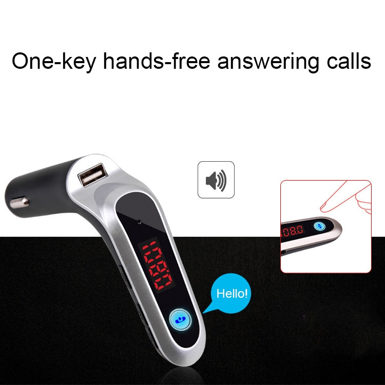 S7 Smart Digital Display Music Player Calling Car Charger, Color: Black - free shipping - PMC TechLife - Order now!