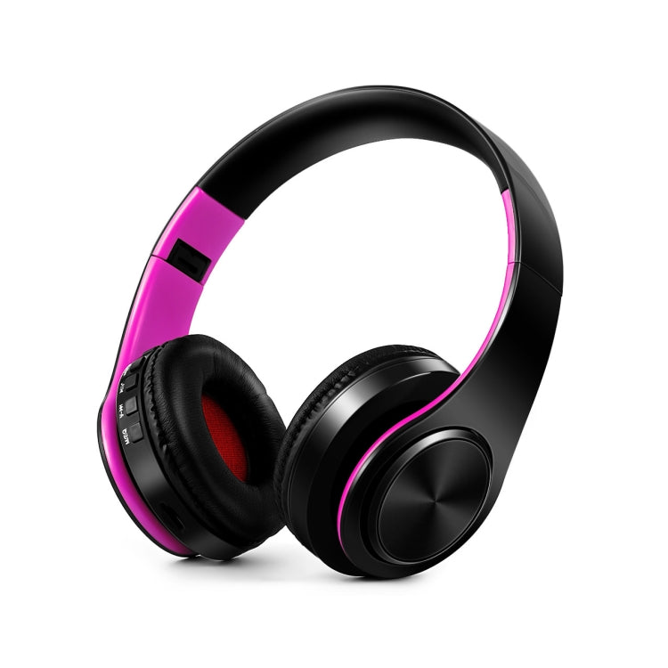 LPT660 Bluetooth Wireless Headset HIFI Stereo Sports Headphones(Black+Pink) - Headset & Headphone by PMC Jewellery | Online Shopping South Africa | PMC Jewellery