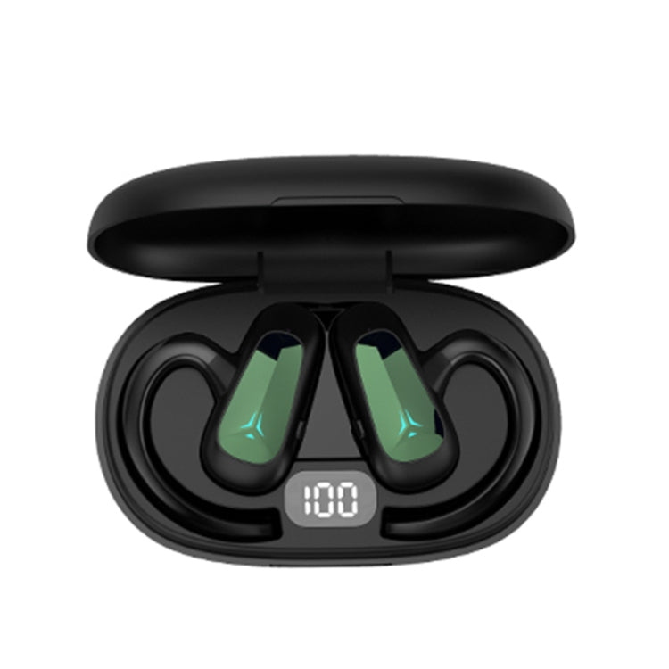 Bone Conduction Concepts Digital Display Stereo Bluetooth Earphones, Style: Dual Ears With Charging Warehouse(Green) - Bluetooth Earphone by PMC Jewellery | Online Shopping South Africa | PMC Jewellery