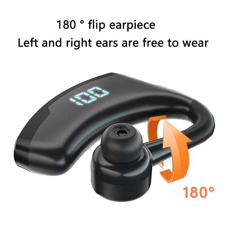 V19S Wireless Bluetooth Headset Digital Display With Charging Bin Mobile Power Function(Blue) - Bluetooth Earphone by PMC TechLife | Online Shopping South Africa | PMC TechLife