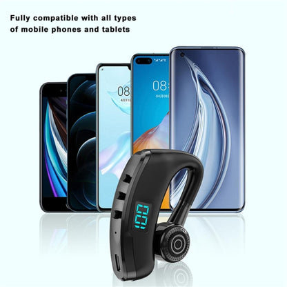 V19S Wireless Bluetooth Headset Digital Display With Charging Bin Mobile Power Function(Blue) - Bluetooth Earphone by PMC Jewellery | Online Shopping South Africa | PMC Jewellery