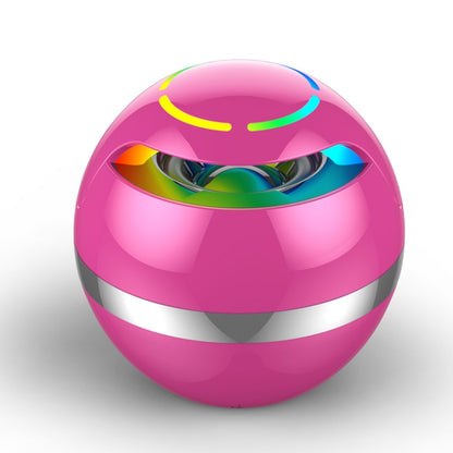 GS009 Bluetooth 4.2 Round Ball Small Speaker With Colorful Light Support TF Card / FM(Pink) - Desktop Speaker by PMC Jewellery | Online Shopping South Africa | PMC Jewellery