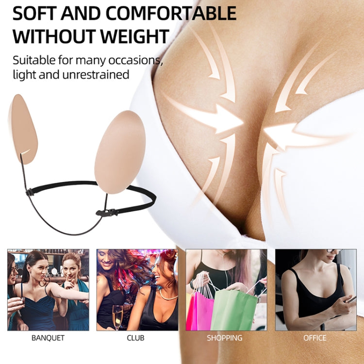 XD00001 Molding Silicone Nipple Sticker Frontless Bra Adjustable Anti-sag Push-up Bra Kit(U-type Black) - Nubra by PMC Jewellery | Online Shopping South Africa | PMC Jewellery