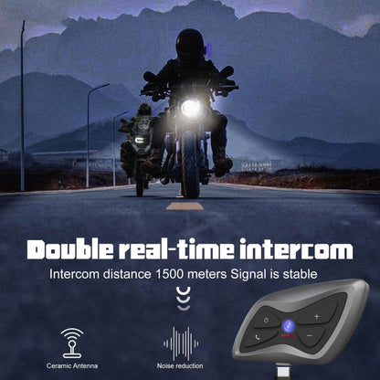 T6plus Motorcycle Helmets Smart Intercom And Bluetooth Headset - Motorcycle Walkie Talkie by PMC Jewellery | Online Shopping South Africa | PMC Jewellery