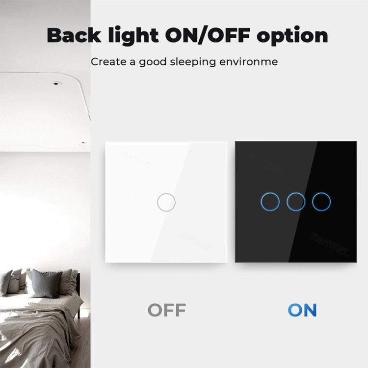 Tuya ZigBee Zero Firewire Touch Wall Remote Control Switch Light Control Voice Switch EU Plug, Style: 1 Gang (White) - Smart Switch by PMC TechLife | Online Shopping South Africa | PMC TechLife