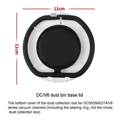 For Dyson V6 Dust Bin Base Lid Vacuum Cleaner Replacement Accessories - Dyson Accessories by PMC Jewellery | Online Shopping South Africa | PMC Jewellery