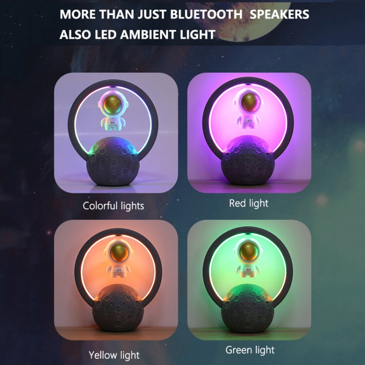 Y-598 Suspended Astronaut Bluetooth Speaker RGB Light Subwoofer Ornament,Spec: 598B Golden+Gift Bag - Desktop Speaker by PMC Jewellery | Online Shopping South Africa | PMC Jewellery