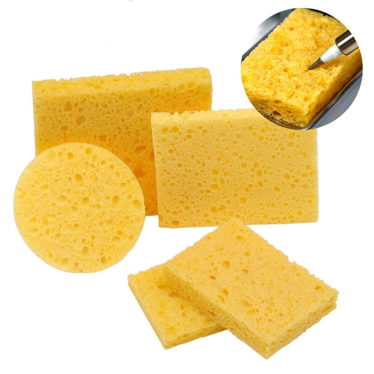 50pcs High Temperature Resistant Soldering Iron Cleaning Cotton Wood Pulp Sponge,Spec: Thickened Rectangular 3.5x5cm - Others by PMC TechLife | Online Shopping South Africa | PMC TechLife