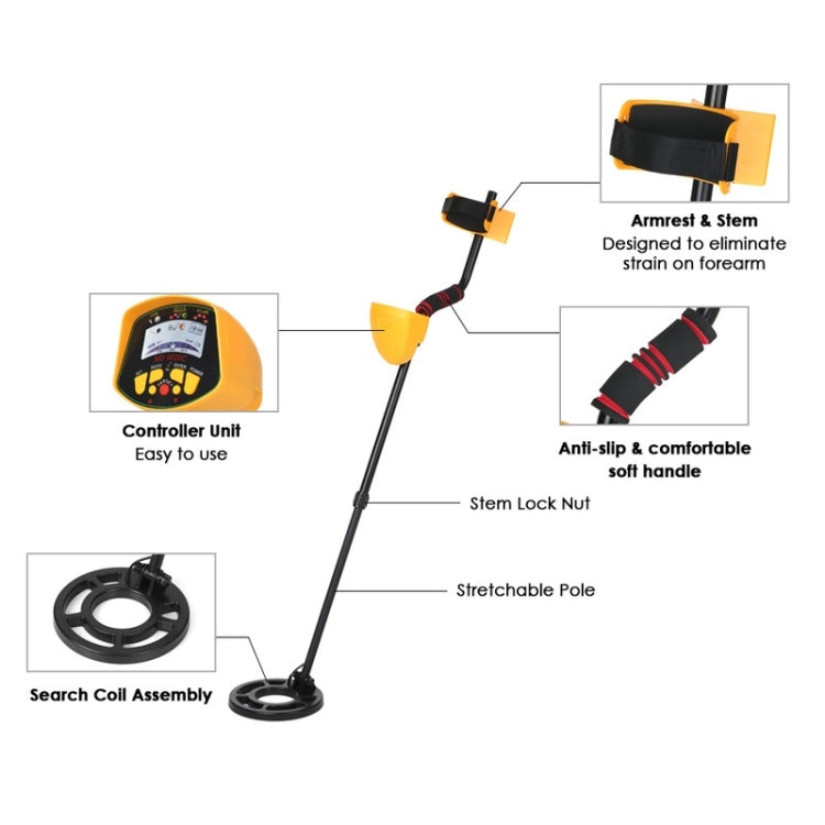 MD9020C High Sensitivity LCD Display Metal Detector - free shipping - PMC TechLife - Order now!