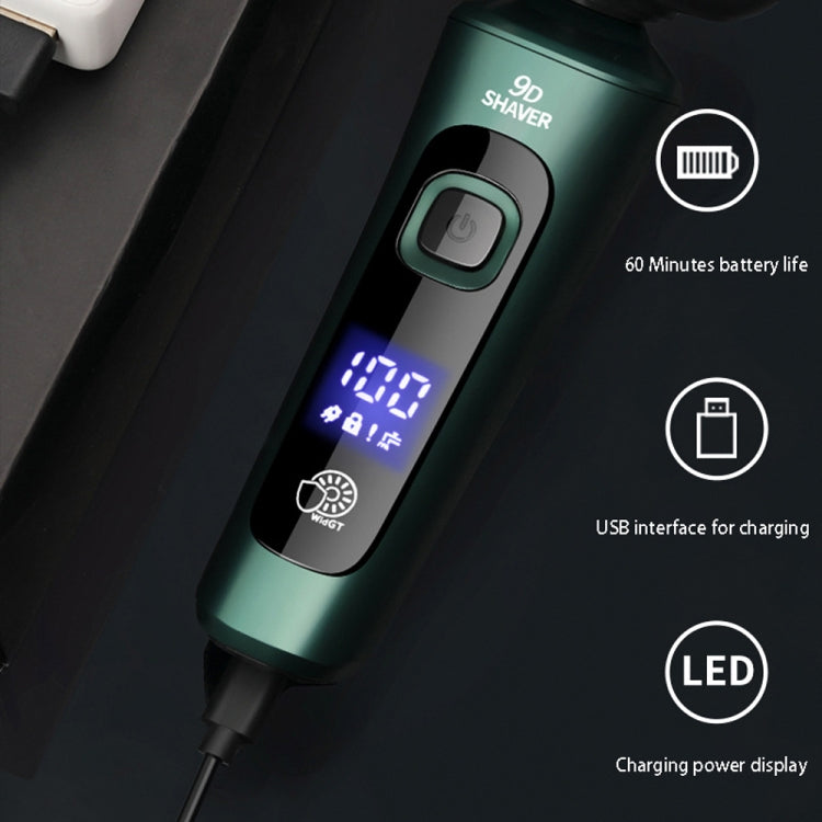 Standard Version Smart Electric Shaver LCD Digital Display Three-head USB Rechargeable Floating Razor - free shipping - PMC TechLife - Order now!
